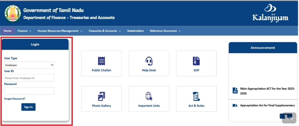 IFHRMS Login For Employees